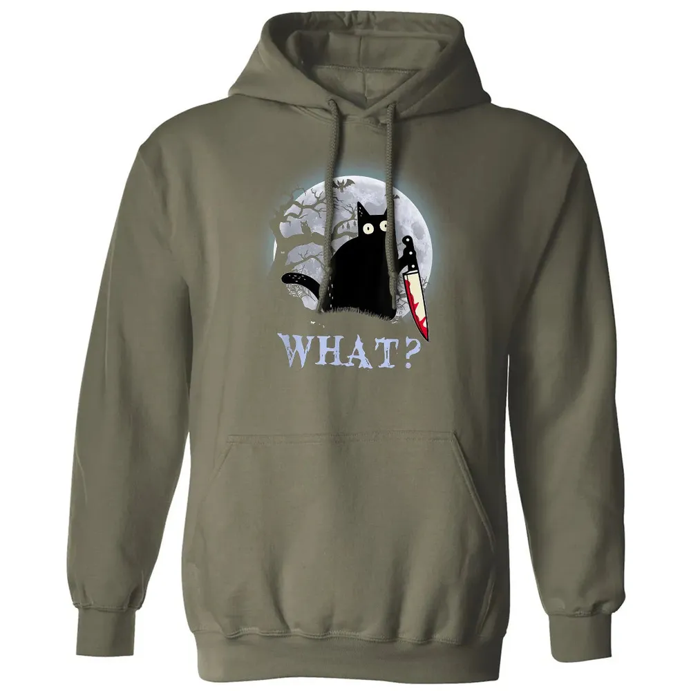 Cat What? Murderous Halloween Classic Unisex Hoodie - 4