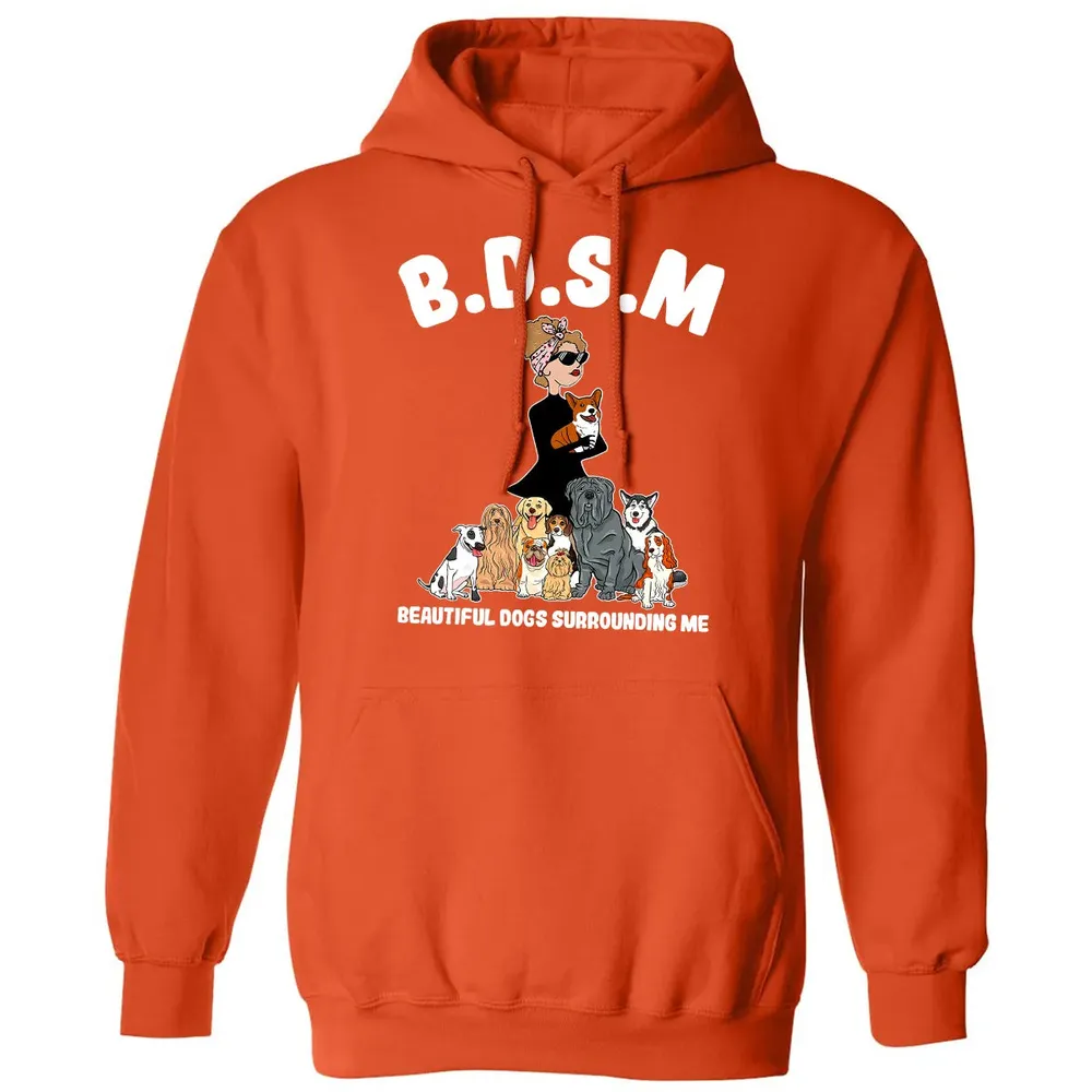 Beautiful Dogs Surrounding Me Classic Unisex Hoodie - 10