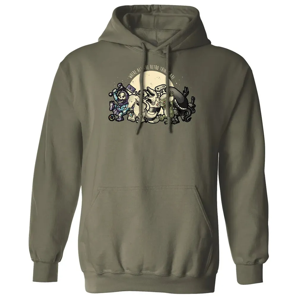Where All The Retro Things Are Classic Unisex Hoodie - 4