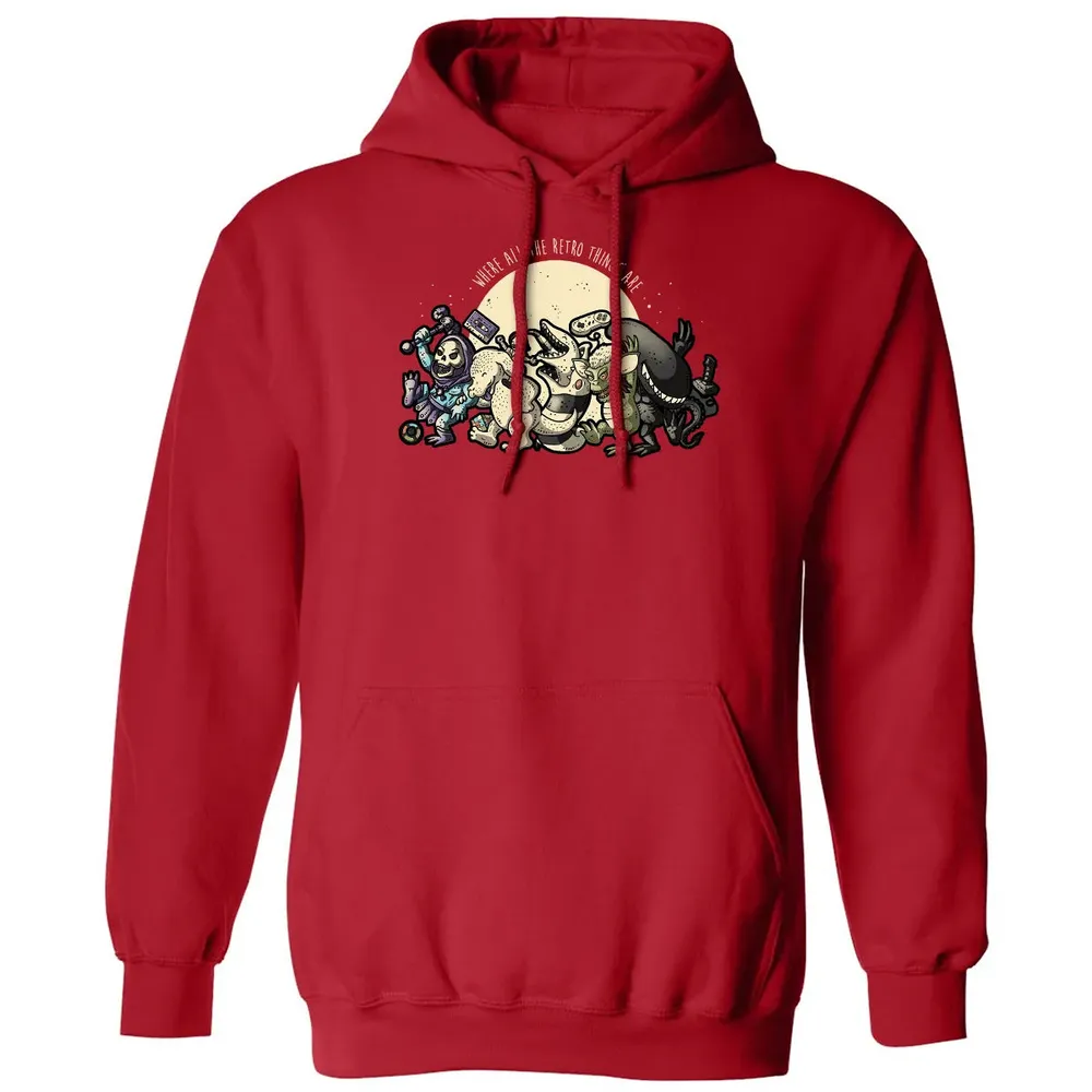 Where All The Retro Things Are Classic Unisex Hoodie - 5