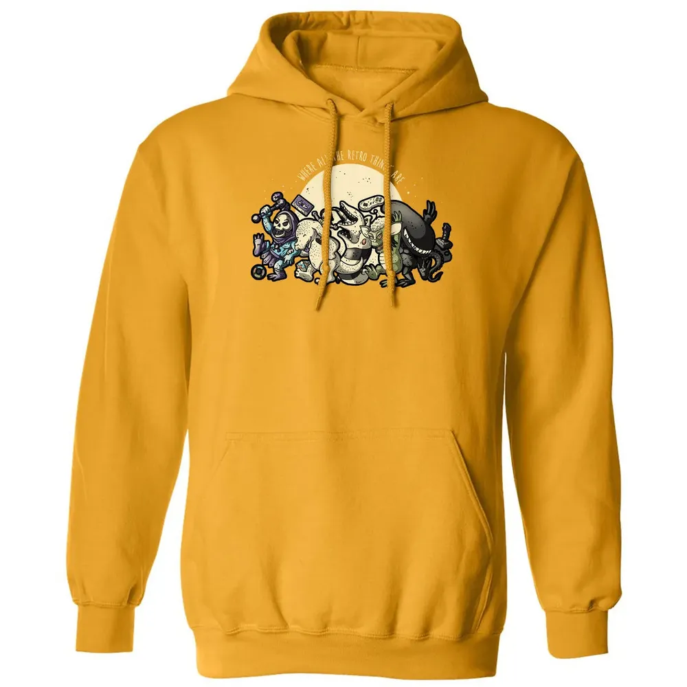 Where All The Retro Things Are Classic Unisex Hoodie - 12