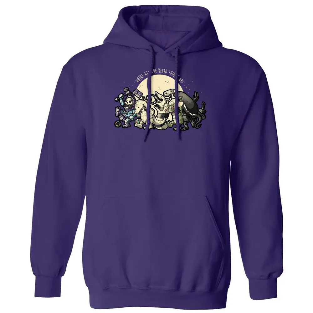 Where All The Retro Things Are Classic Unisex Hoodie - 6