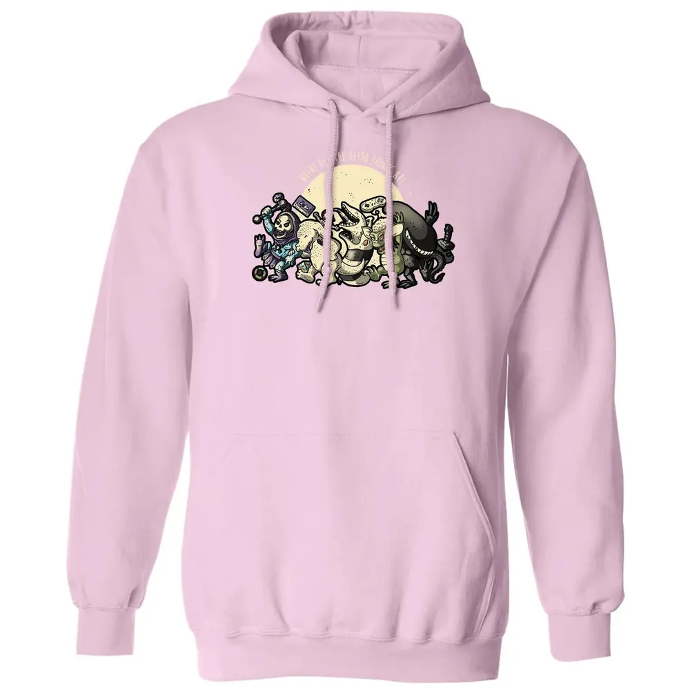 Where All The Retro Things Are Classic Unisex Hoodie - 3