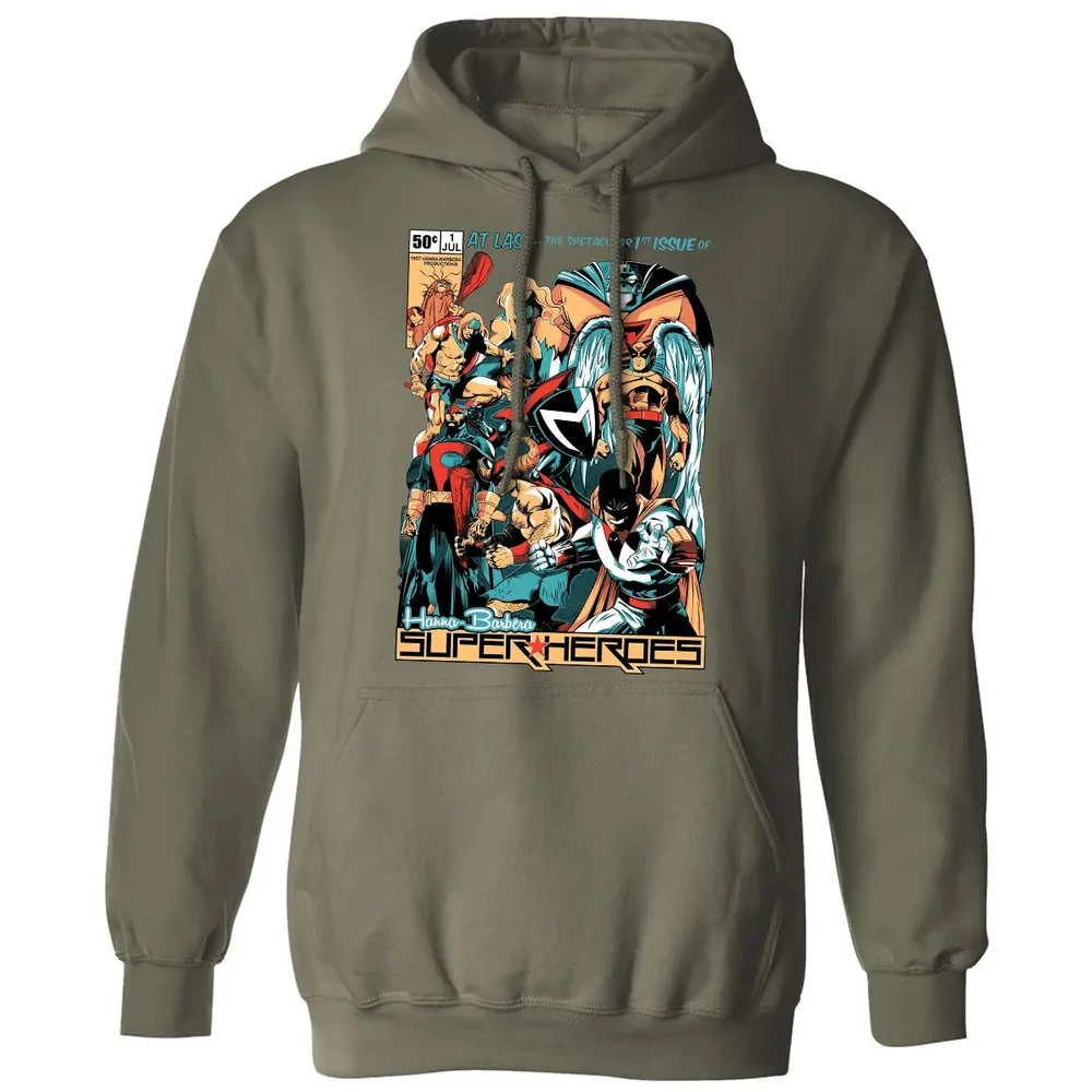 Hanna Barbera Super Heroes Classic Unisex Hoodie - 4