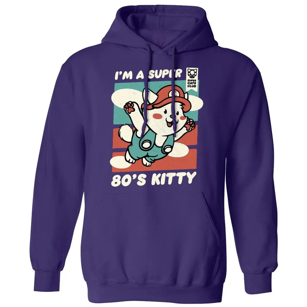 Super 80's Kitty Classic Unisex Hoodie - 6