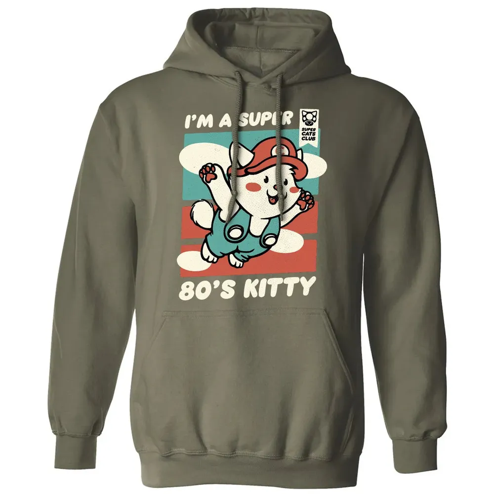 Super 80's Kitty Classic Unisex Hoodie - 4