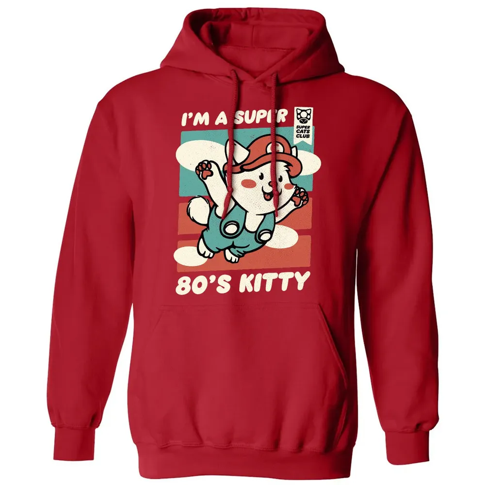 Super 80's Kitty Classic Unisex Hoodie - 5