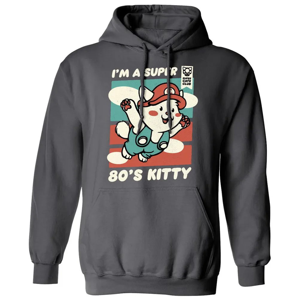Super 80's Kitty Classic Unisex Hoodie - 7