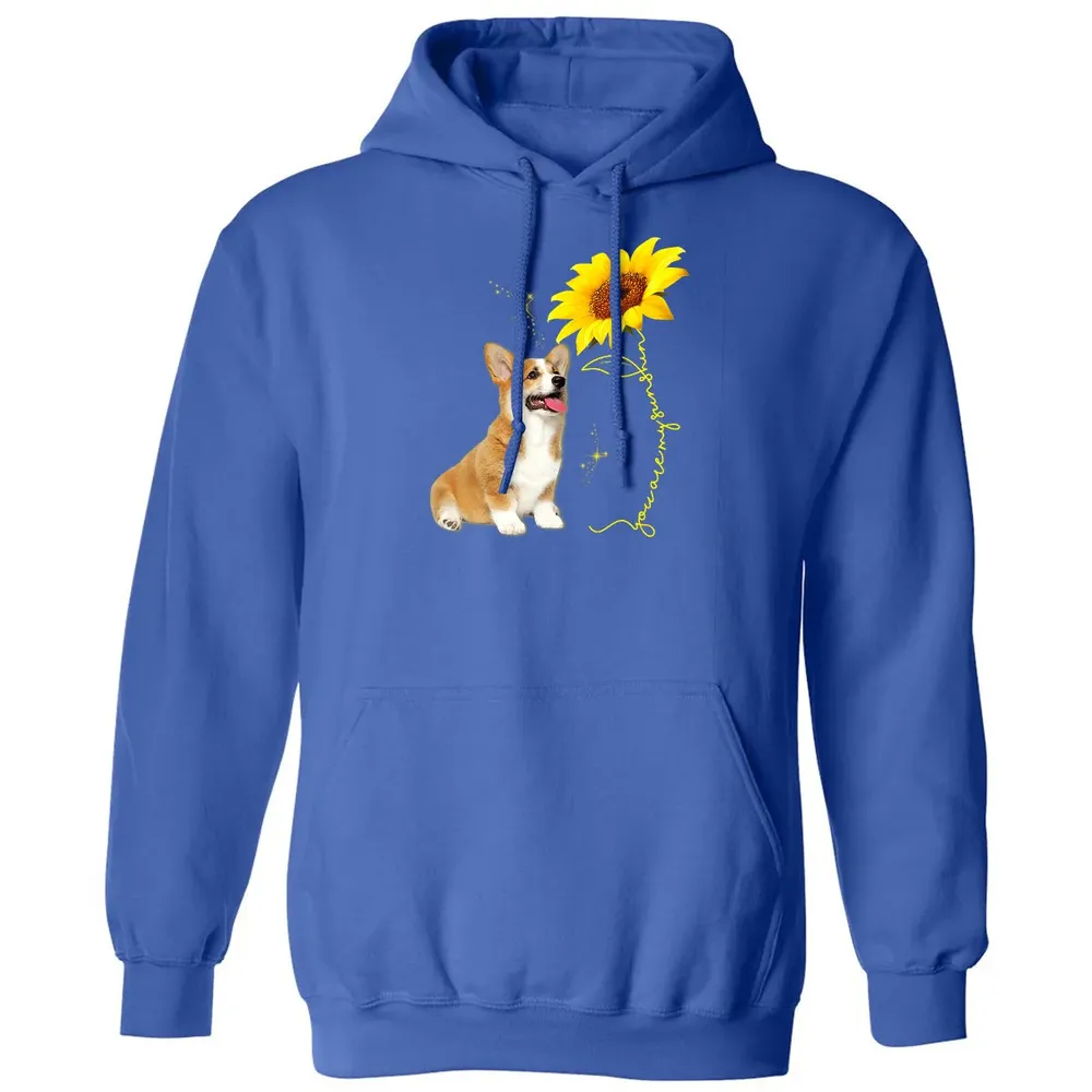 You Are My Sunshine Sunflower Corgi Lover Classic Unisex Hoodie - 9