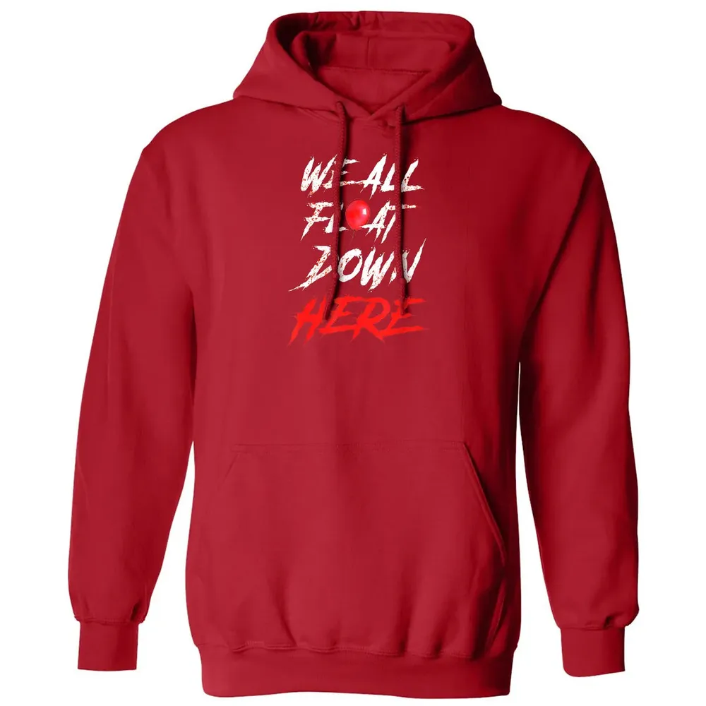 We All Float Down Here Bloody Red Balloon Horror Halloween Classic Unisex Hoodie - 5