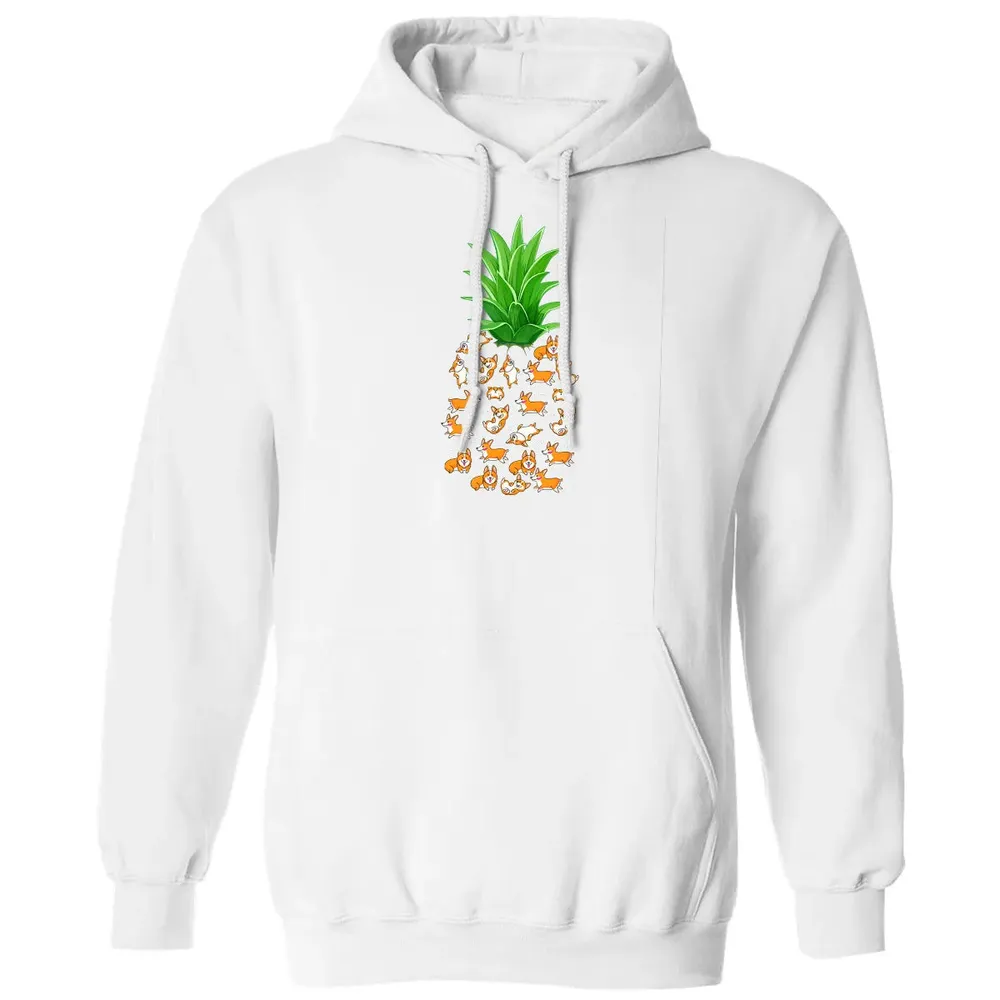 Pineapple Corgi  Funny Birthday gift For Corgi Lovers Classic Unisex Hoodie - 11
