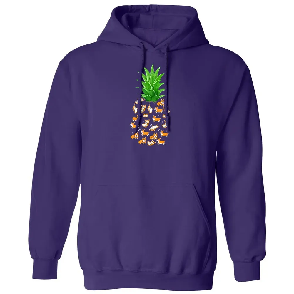 Pineapple Corgi  Funny Birthday gift For Corgi Lovers Classic Unisex Hoodie - 6