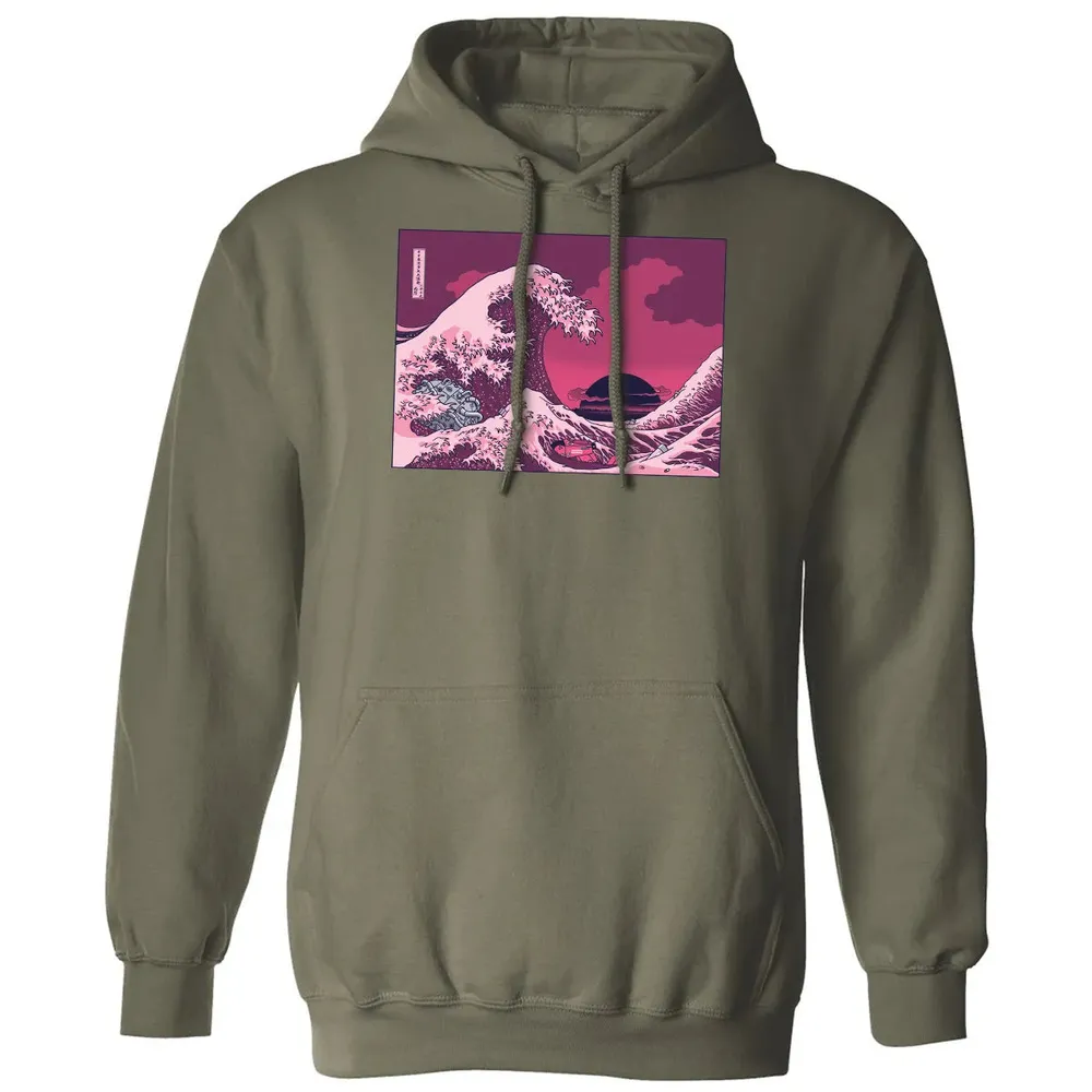 Neo Tokyo Wave Classic Unisex Hoodie - 4