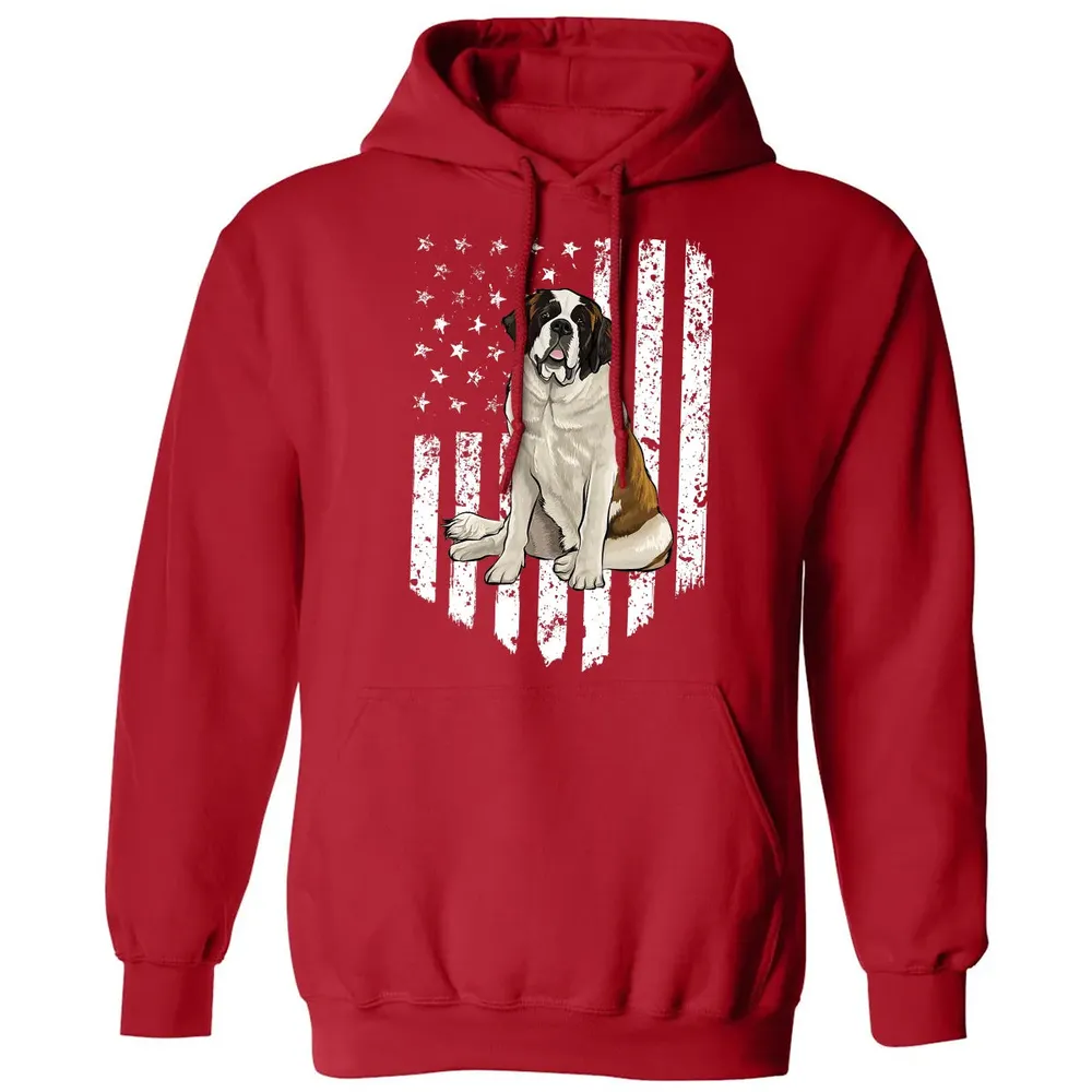 Black White American Flag St.png Classic Unisex Hoodie - 5