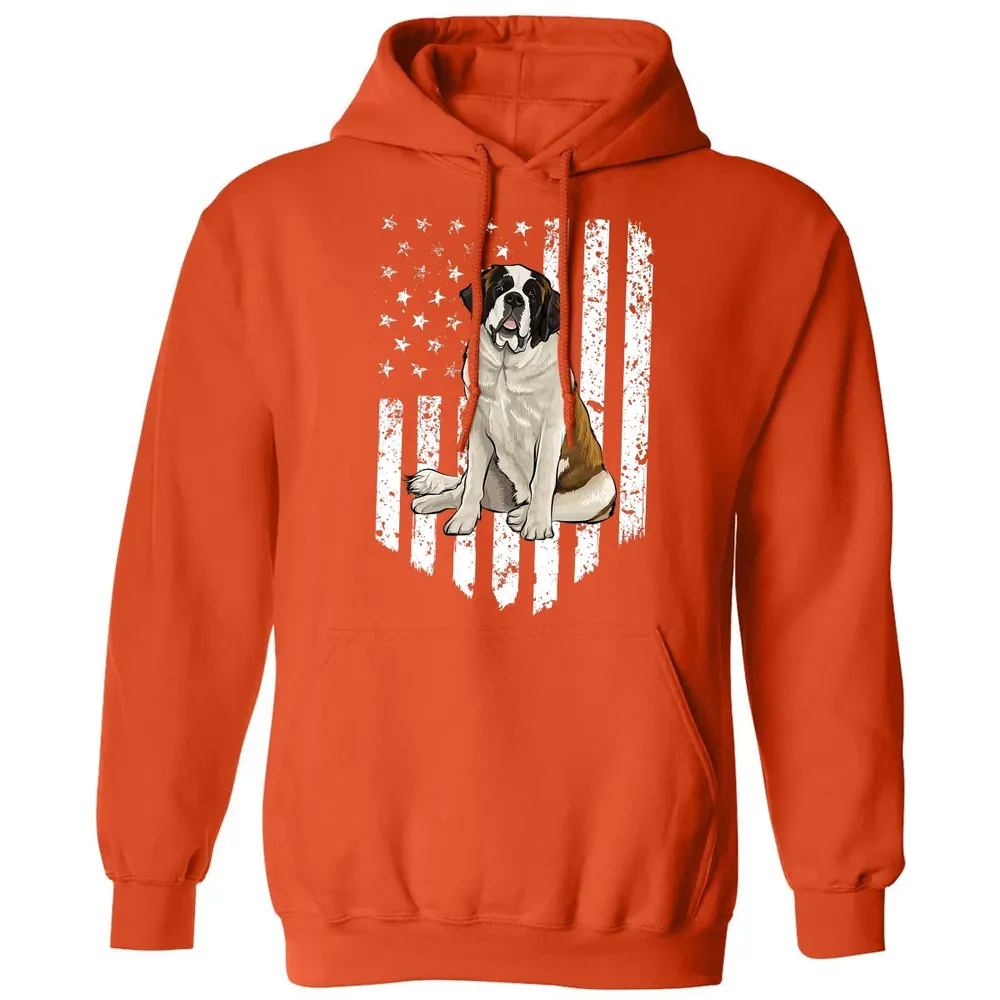 Black White American Flag St.png Classic Unisex Hoodie - 10