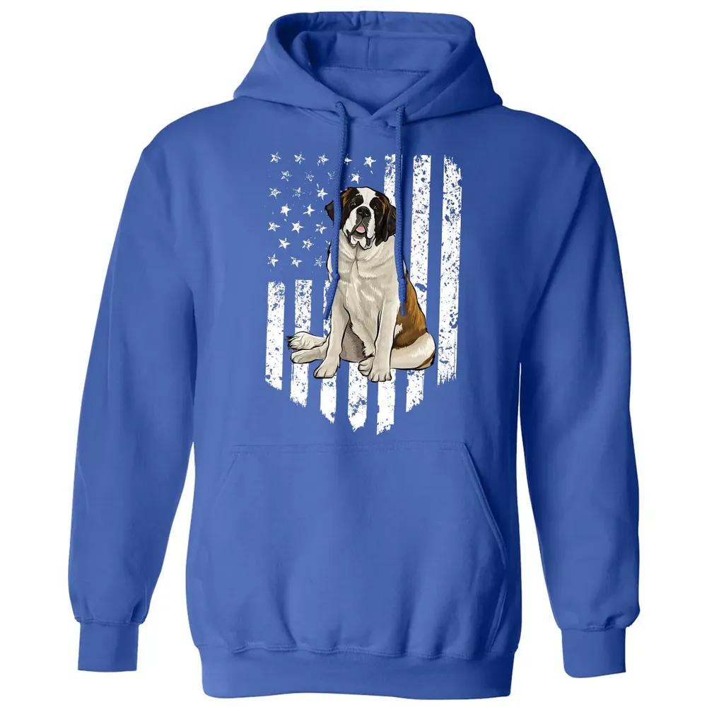 Black White American Flag St.png Classic Unisex Hoodie - 9