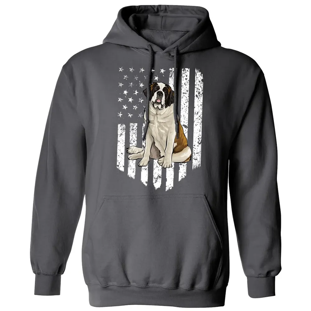 Black White American Flag St.png Classic Unisex Hoodie - 7