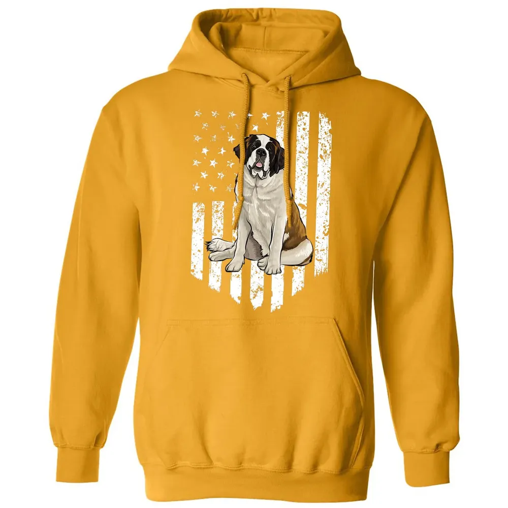 Black White American Flag St.png Classic Unisex Hoodie - 12