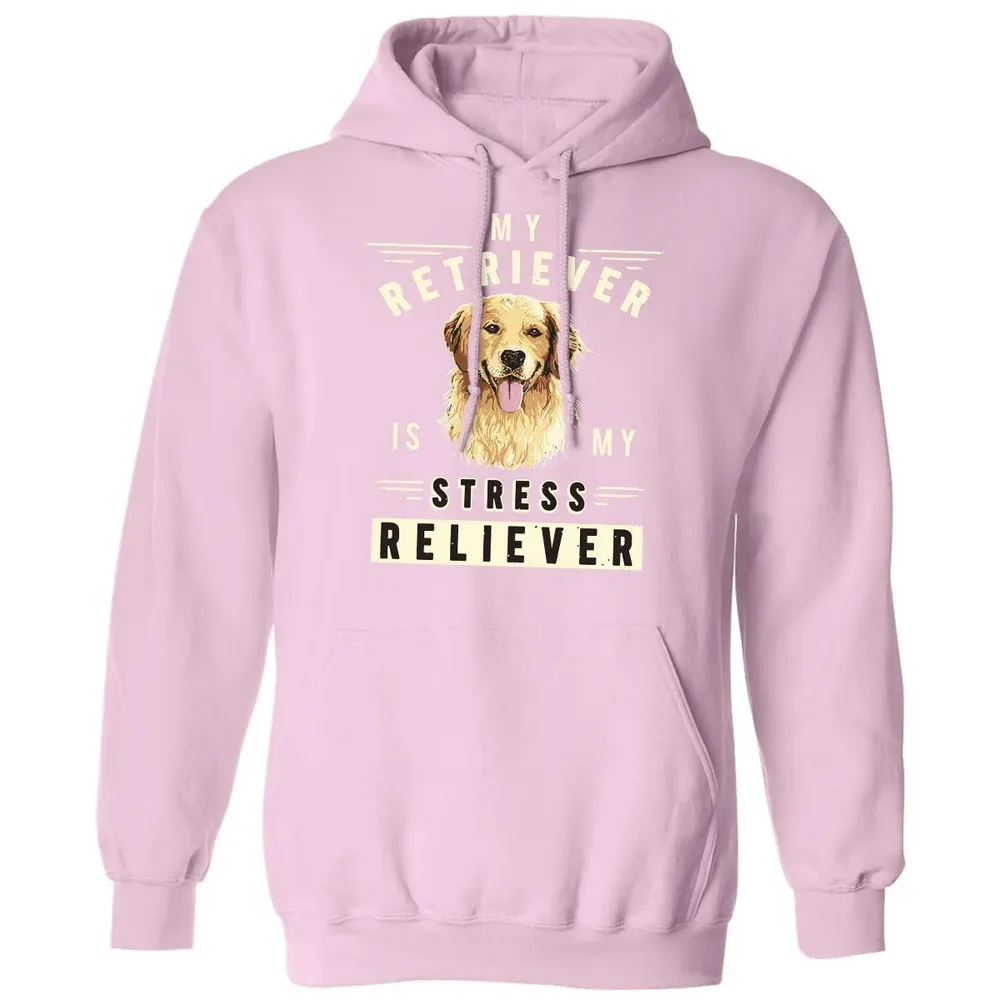 My Retriever Is My Stress Reliever Classic Unisex Hoodie - 3