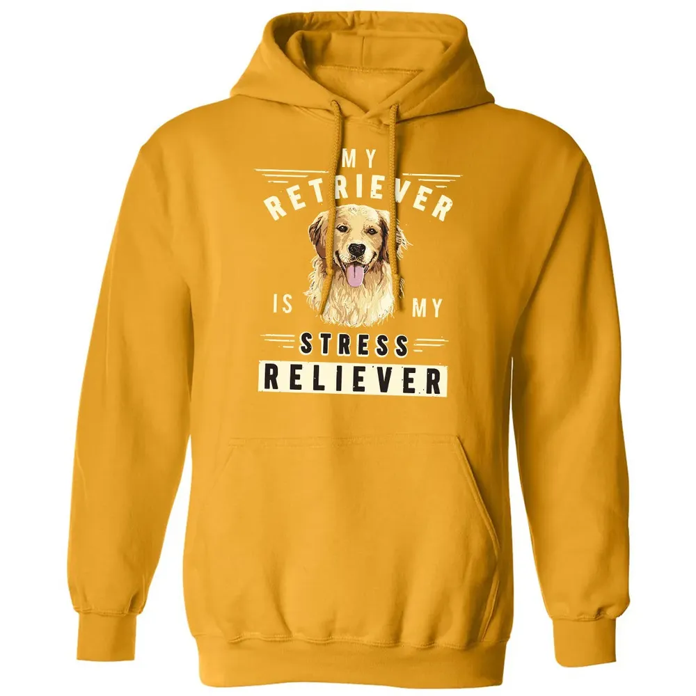My Retriever Is My Stress Reliever Classic Unisex Hoodie - 12