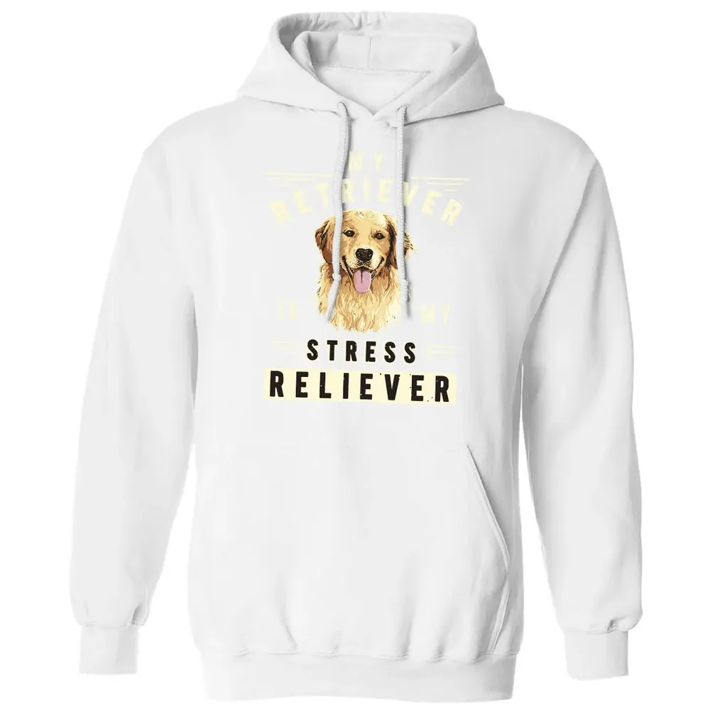 My Retriever Is My Stress Reliever Classic Unisex Hoodie - 11