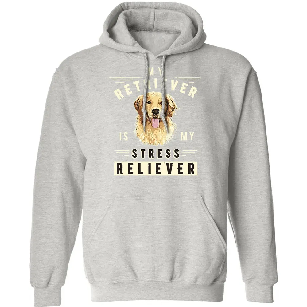 My Retriever Is My Stress Reliever Classic Unisex Hoodie - 8