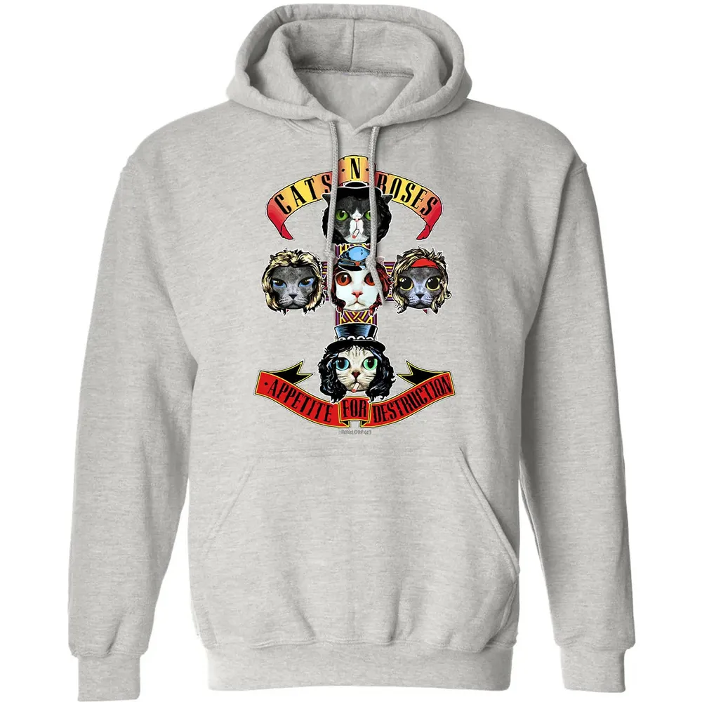 Cats N Roses Classic Unisex Hoodie - 8