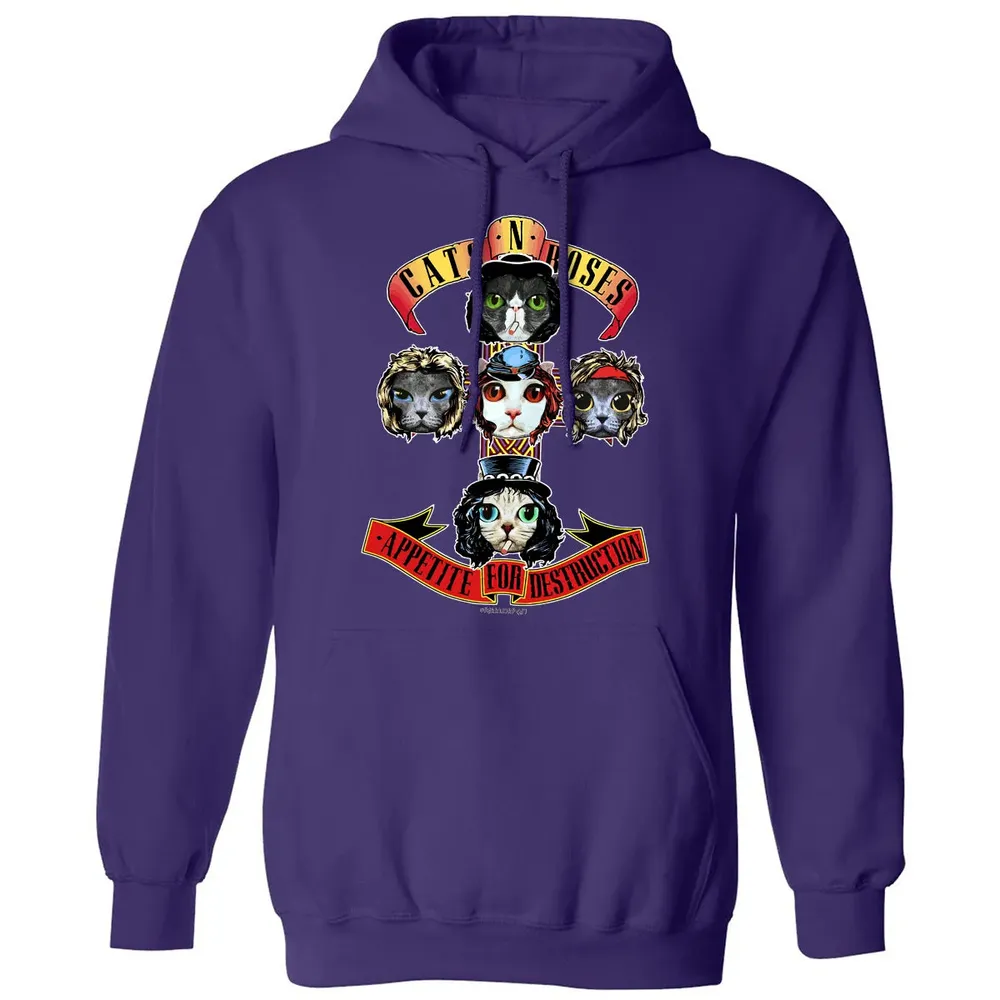 Cats N Roses Classic Unisex Hoodie - 6