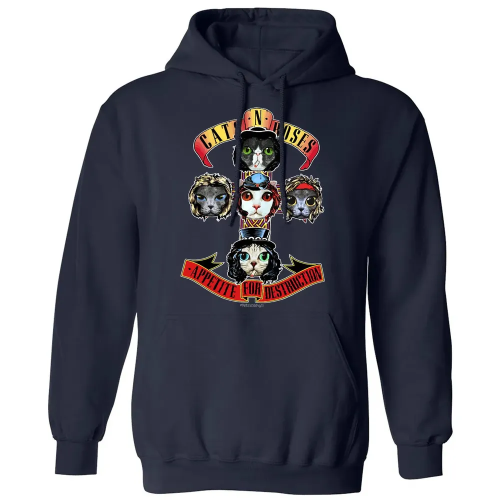 Cats N Roses Classic Unisex Hoodie - 2