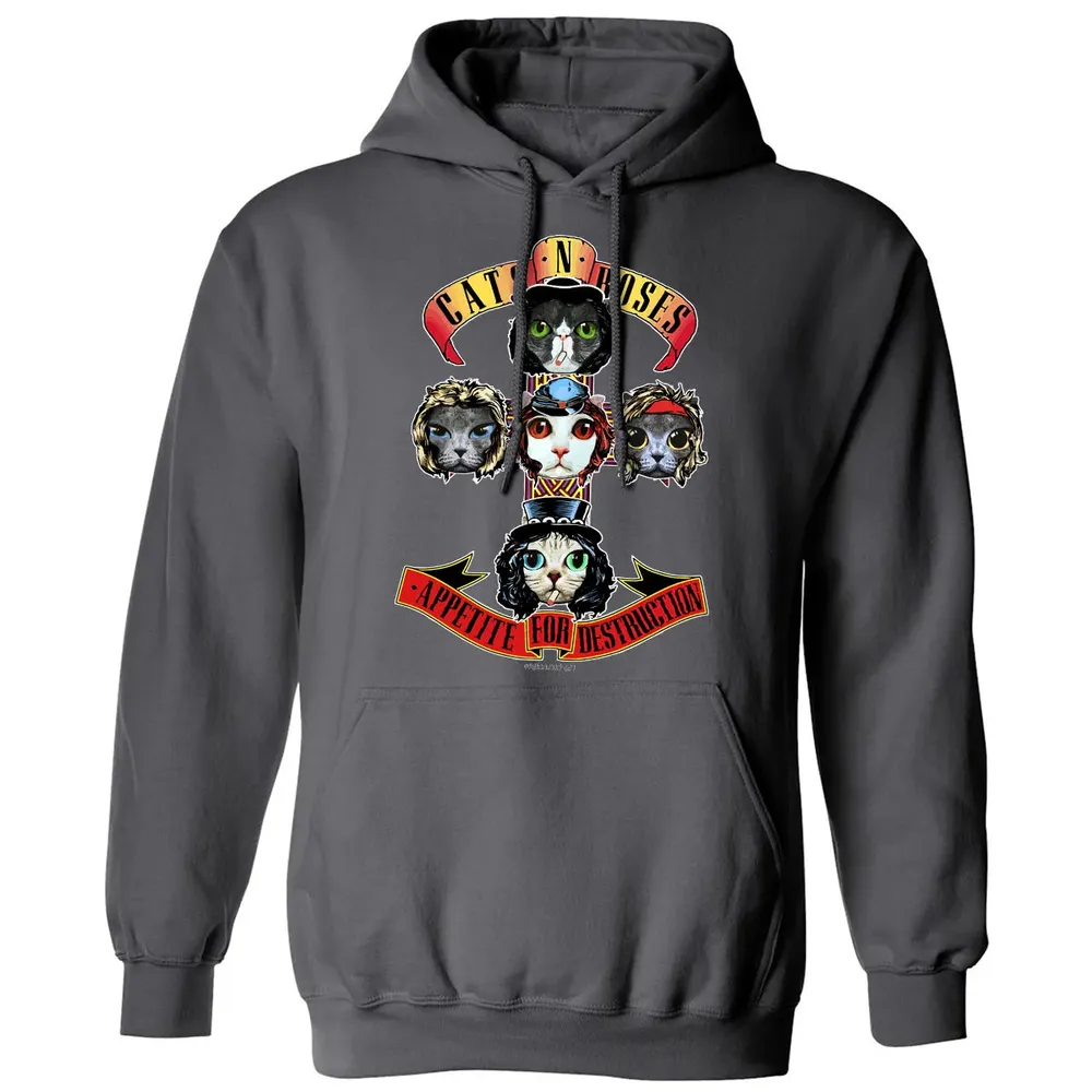 Cats N Roses Classic Unisex Hoodie - 7