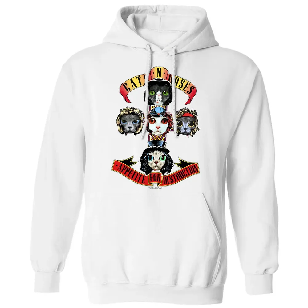 Cats N Roses Classic Unisex Hoodie - 11