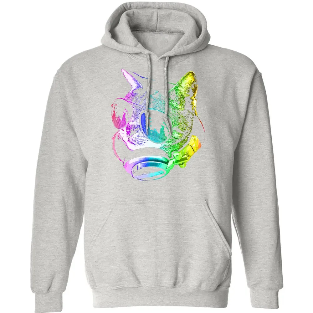 Rainbow Music Cat Classic Unisex Hoodie - 8
