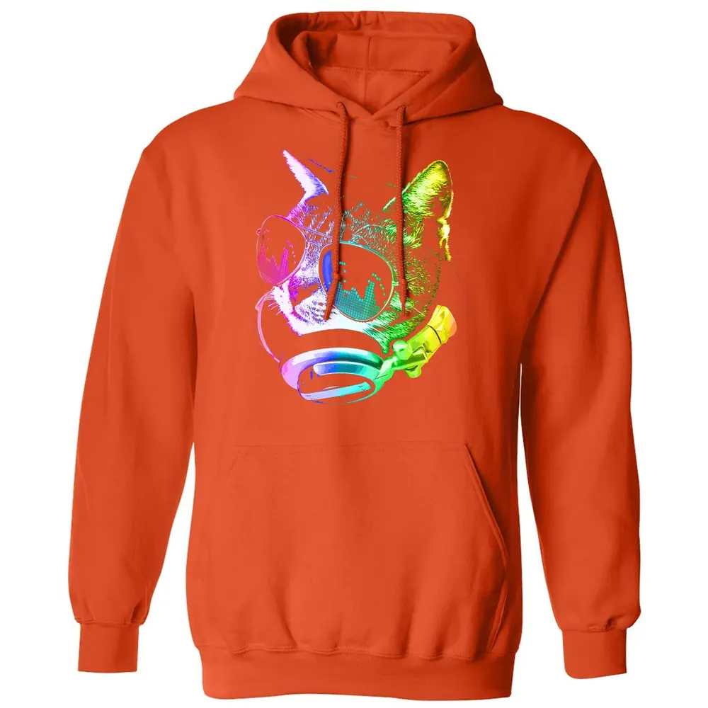 Rainbow Music Cat Classic Unisex Hoodie - 10