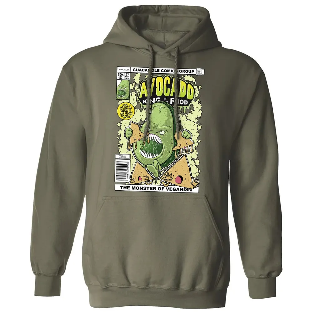 AVOCADO KING OF THE FOOD Classic Unisex Hoodie - 4