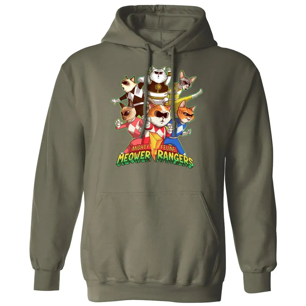 Meower Rangers Classic Unisex Hoodie - 4
