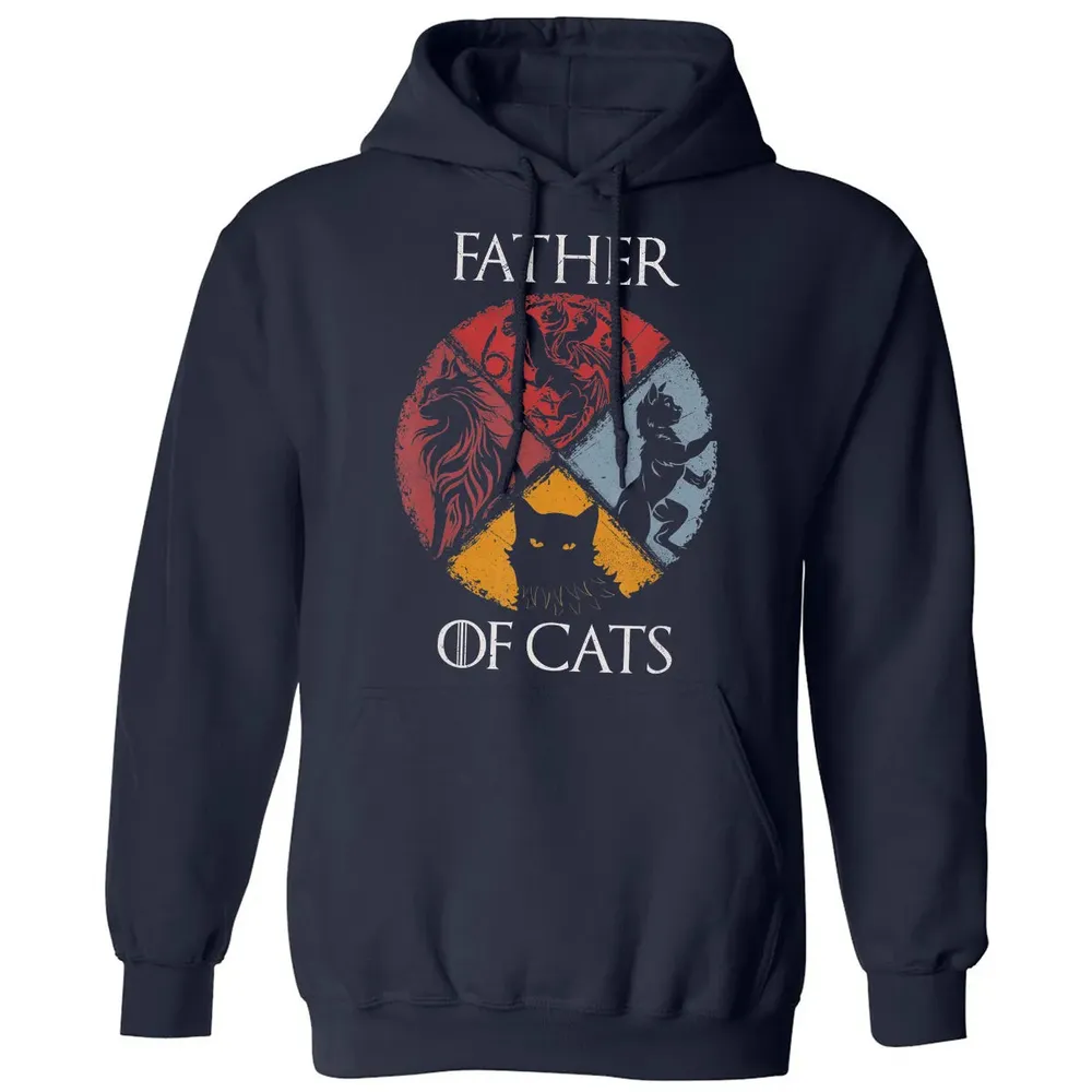 Father of Cats    Cat Lovers Cat Dad Fabulous Gift Classic Unisex Hoodie - 2