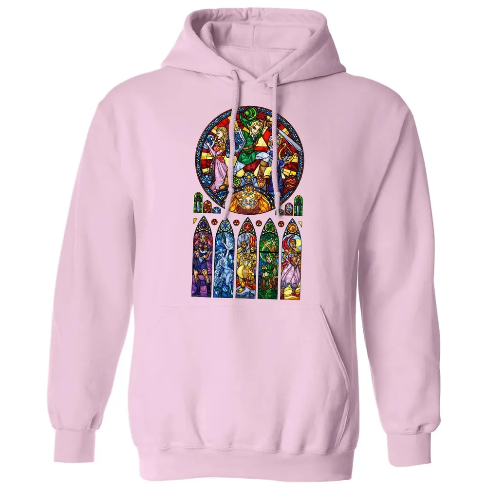 Zelda Stained Glass Classic Unisex Hoodie - 3