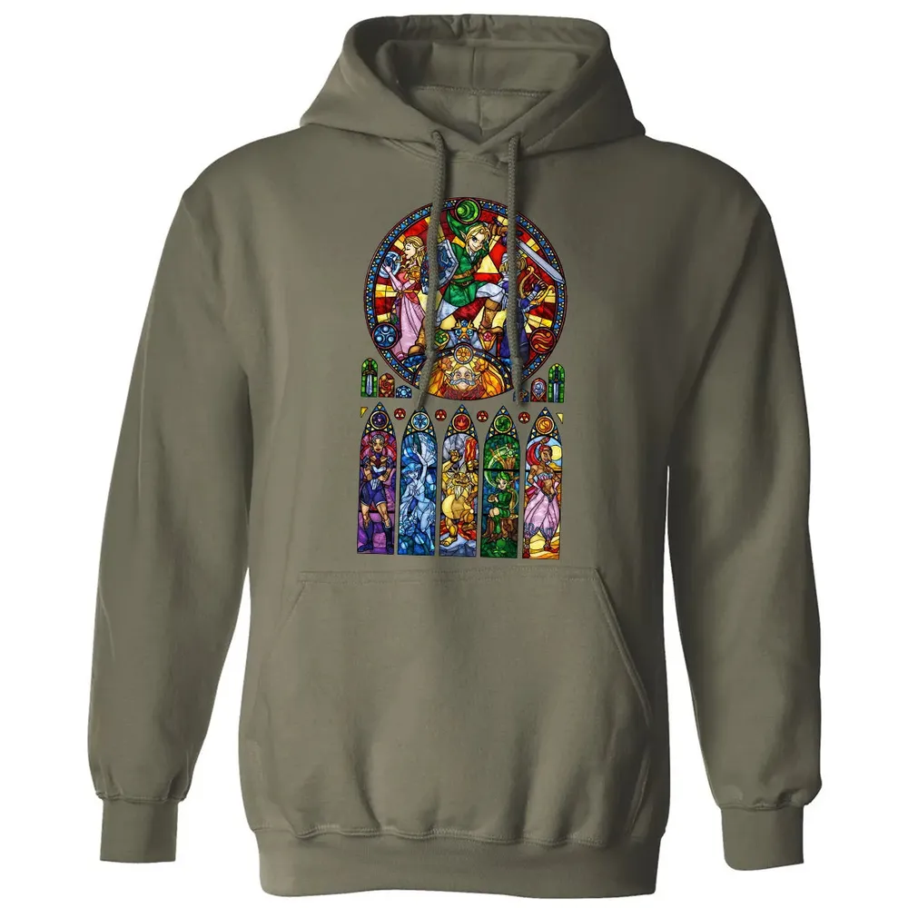 Zelda Stained Glass Classic Unisex Hoodie - 4