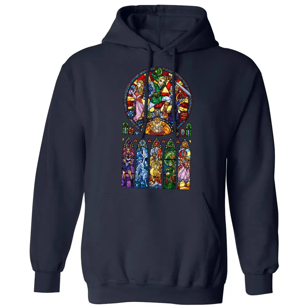 Zelda Stained Glass Classic Unisex Hoodie - 2