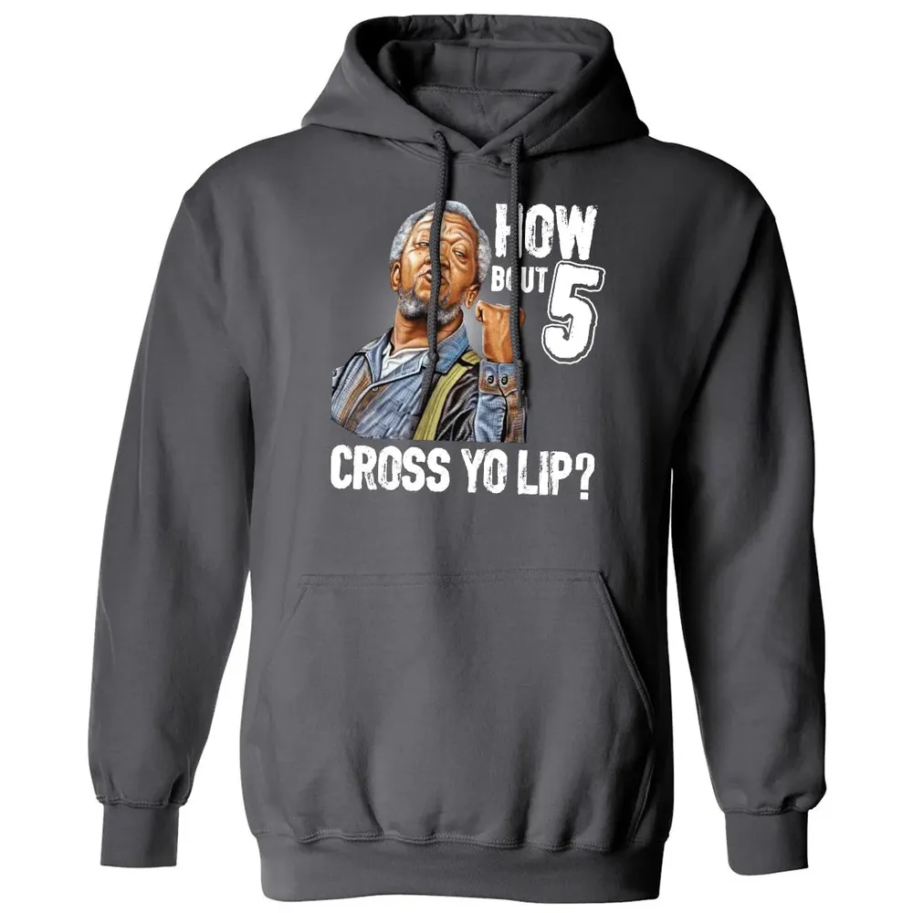 How Bout 5 Cross Yo Lip? Classic Unisex Hoodie - 7