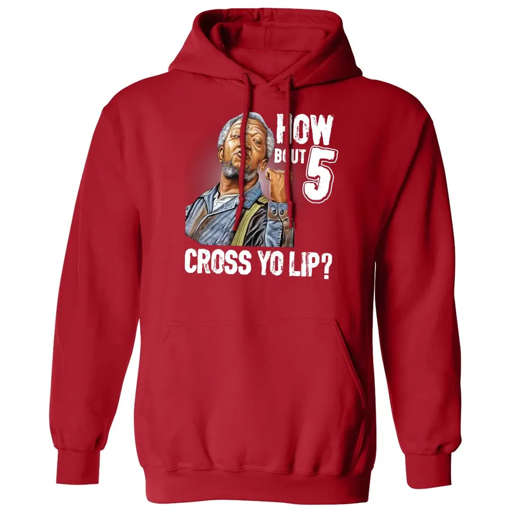 How Bout 5 Cross Yo Lip? Classic Unisex Hoodie - 5