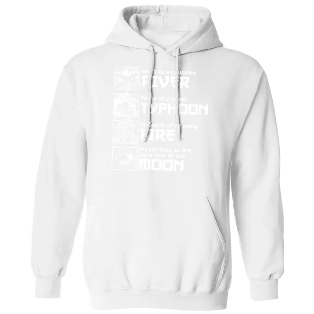 River Typhoon Fire Moon Classic Unisex Hoodie - 11