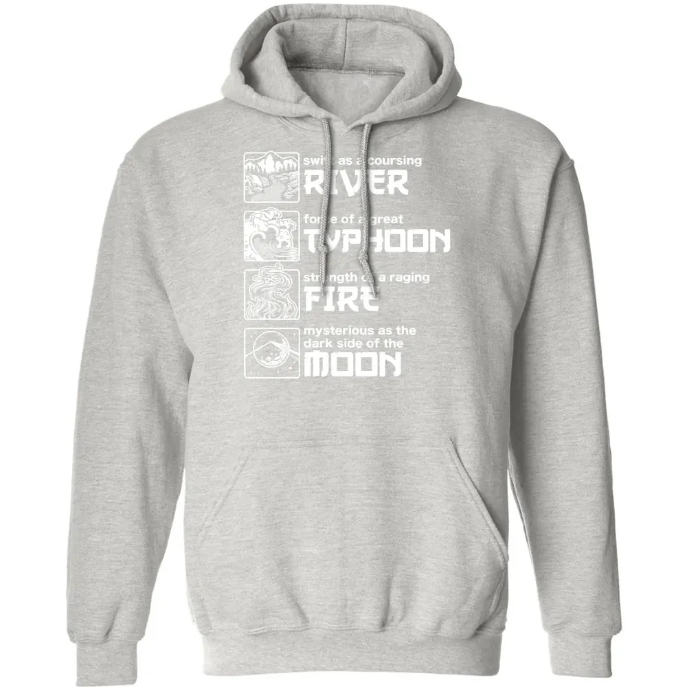 River Typhoon Fire Moon Classic Unisex Hoodie - 8