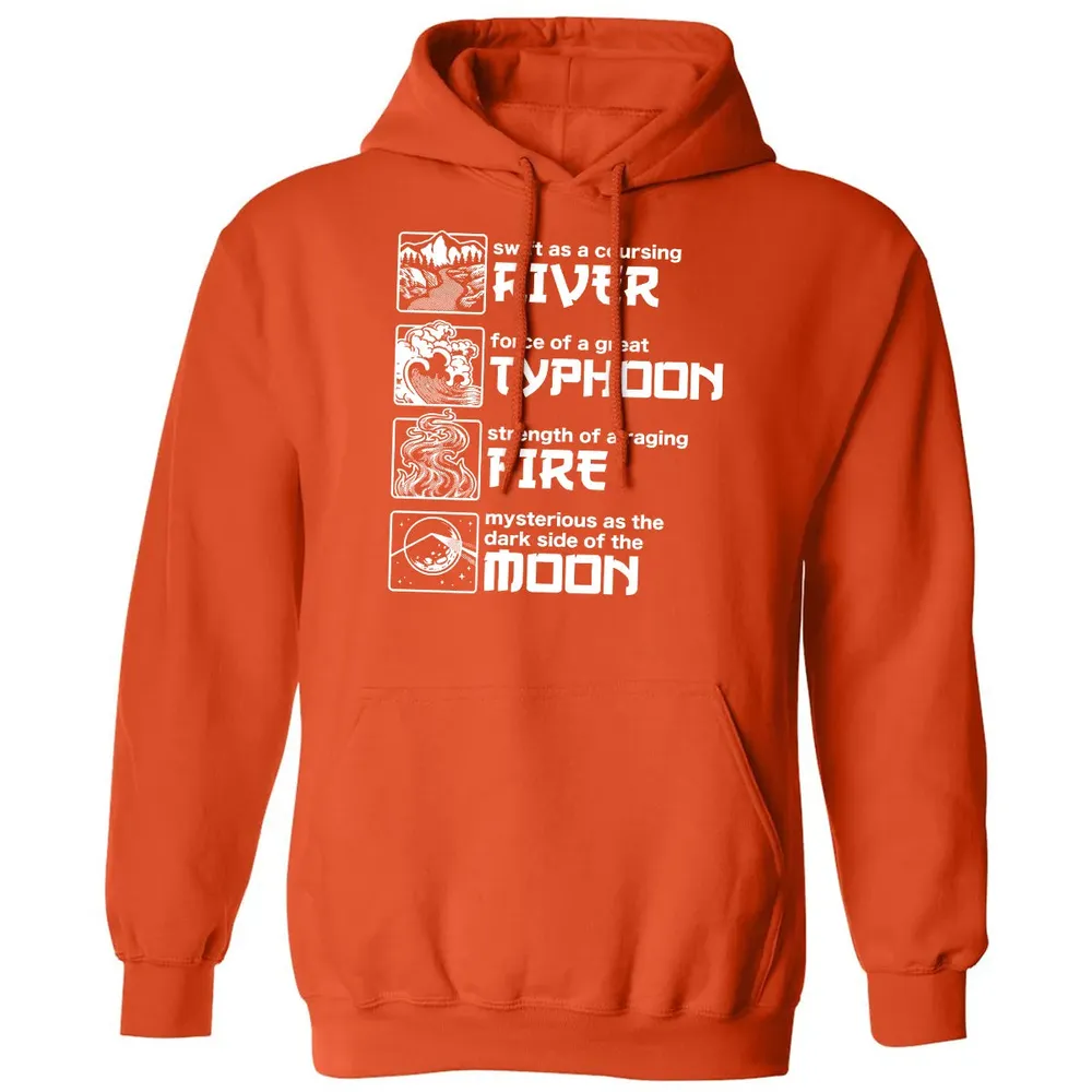 River Typhoon Fire Moon Classic Unisex Hoodie - 10