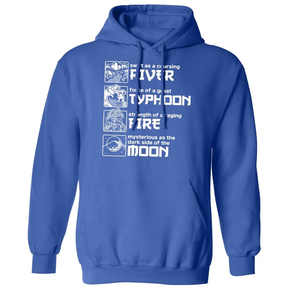 River Typhoon Fire Moon Classic Unisex Hoodie - 9