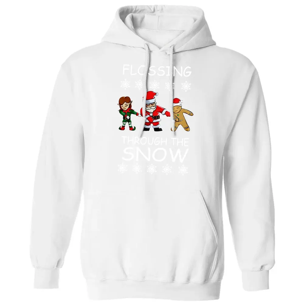 Floss through the snow Classic Unisex Hoodie - 11