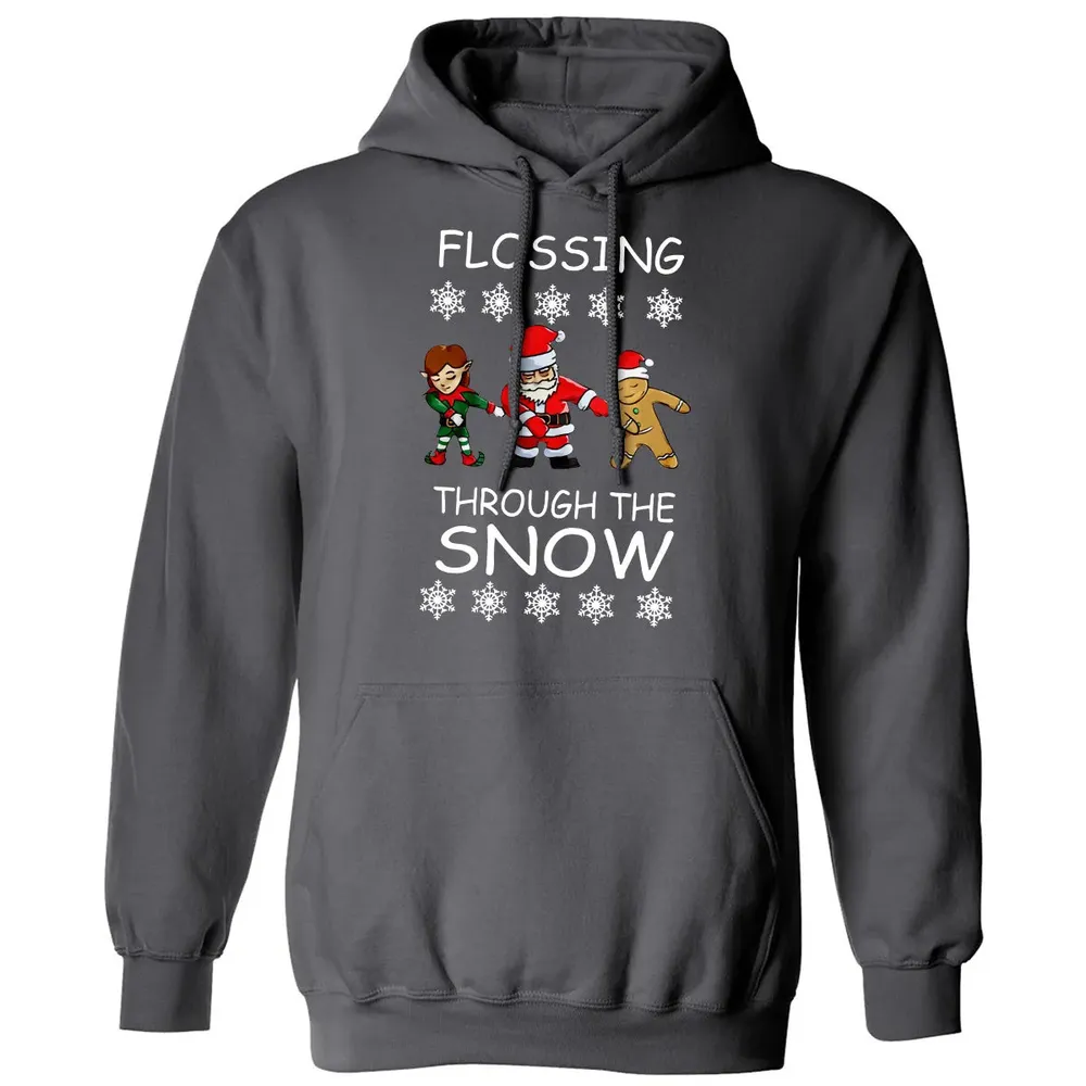 Floss through the snow Classic Unisex Hoodie - 7