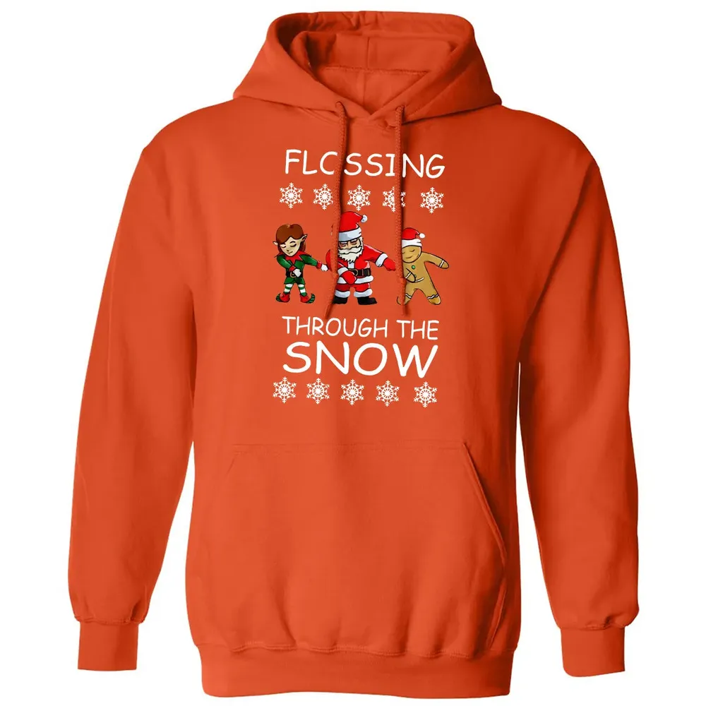 Floss through the snow Classic Unisex Hoodie - 10