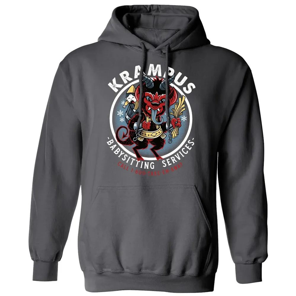 Krampus Babysitting Service Classic Unisex Hoodie - 7
