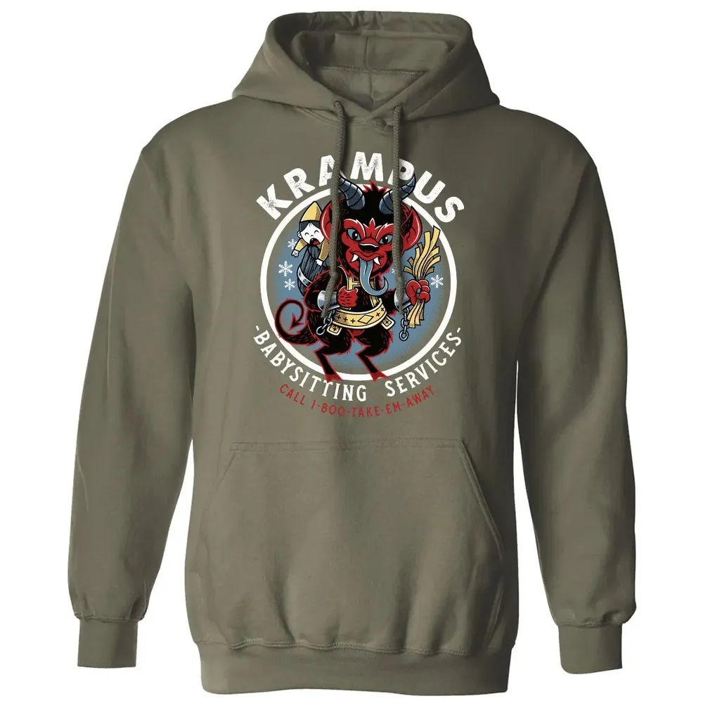 Krampus Babysitting Service Classic Unisex Hoodie - 4